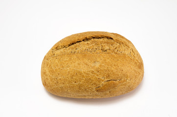 Buns isolated on white background. Bakery theme, home hand made food.