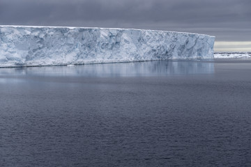 Iceberg reflection in the Antartic sea.