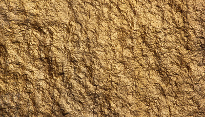 Texture of stone painted with golden color