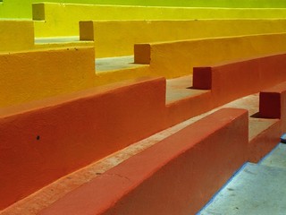 Colourful stairs