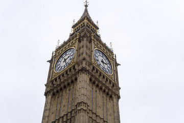 Fototapeta na wymiar Clock dials on Big Ben Clock Tower, London
