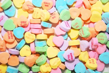 Conversation heart background, great for Valentine's Day projects