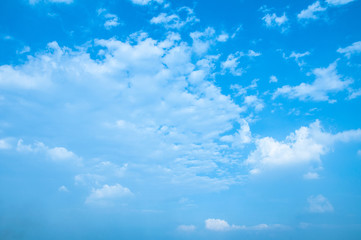 blue sky with gray and white cloud