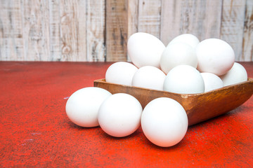 ..The chicken egg put on the tray represent the food packaging a