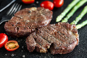Grilled beef steak