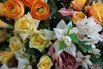 beautiful bouquet of various flowers