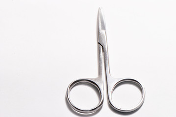 manicure scissors isolated on white background