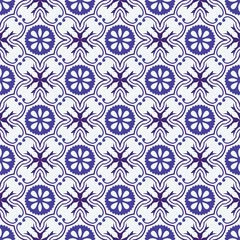 Deurstickers Tile pattern. © jolie_nuage