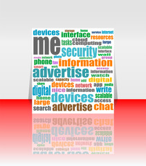 vector Social Media Word and Icon Cloud