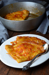Crepe Suzette, Crepes with Orange Sauce