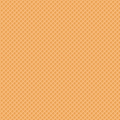 Fototapeta premium vector illustration of seamless yellow waffle pattern