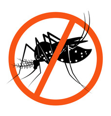 Prohibition sign for stop Mosquito