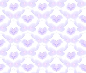 Seamless pattern in violet on white