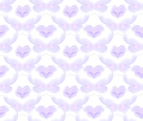 Seamless pattern in violet on white