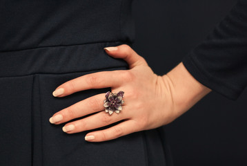 Ring in shape of  flower