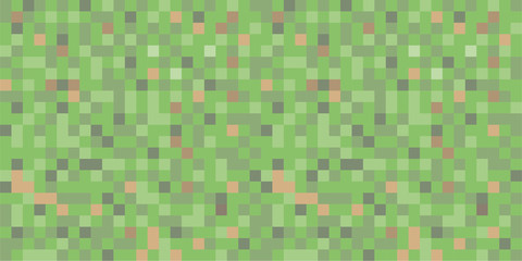Fototapeta premium Pixel background in greenish squares