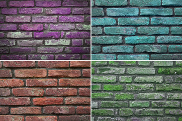 texture of old brick wall background