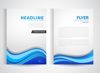 Abstract vector modern flyers brochure / annual report /design templates / stationery with white background in size a4