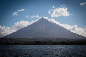 concepcion volcano photography from water. Ometepe island, Nicaragua