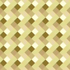 Seamless geometric pattern. Diagonal square, braiding, woven line background. Strapwork texture in warm, soft, light, green, olive colors. Rhomb, staggered figure texture. Vector