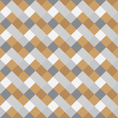 Seamless geometric pattern. Diagonal square, braiding, woven line background. Strapwork texture in warm, soft, light, gray, beige, olive colors. Rhomb, vertical figure texture. Vector