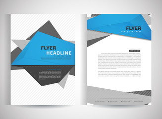Abstract vector modern flyers brochure / annual report /design templates / stationery with white background in size a4