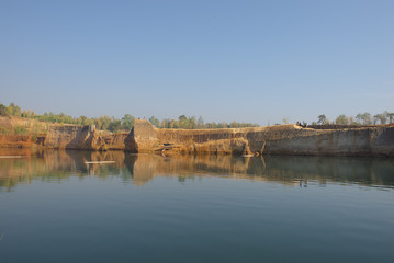 Fototapeta premium Chiangmai Canyon - an abandon soil mine.
