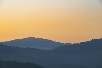 Sunrise at mountain view