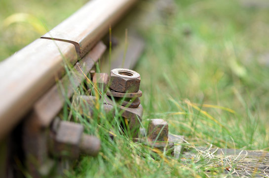 Eisenbahnschiene Spalt Detail