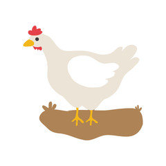 Cute cartoon chicken