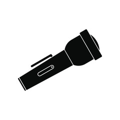Flashlight black simple icon