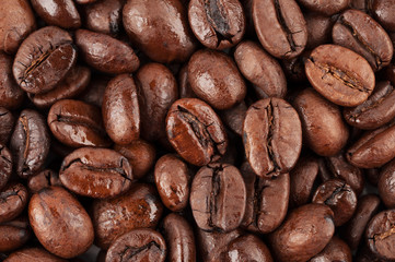 Brown coffee beans