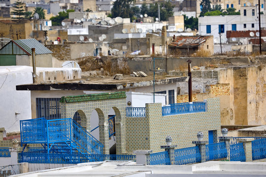 Tunisia. Tunis - old town (medina) seen from roof top
