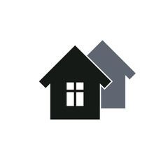 Real estate simple business icon isolated on white background