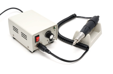 Isolated electric nail professional manicure machine