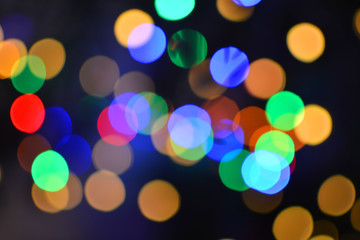 Colors night bokeh