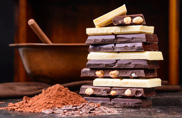 Chocolate assortment.