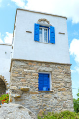 Fototapeta na wymiar Traditional home architecture in Mykonos, Greece.