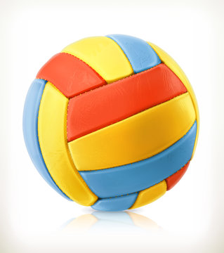 Beach volleyball, vector icon