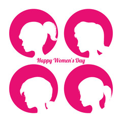 Fototapeta na wymiar Happy womens day design 