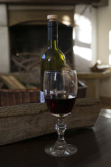 goblet of red wine
