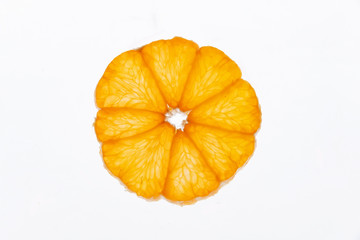 slices tangerine  on a white background © koss13