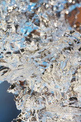 Ice macro background