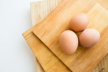 Cooking background with eggs