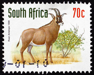 Postage stamp South Africa 1998 Roan Antelope, Savanna Antelope