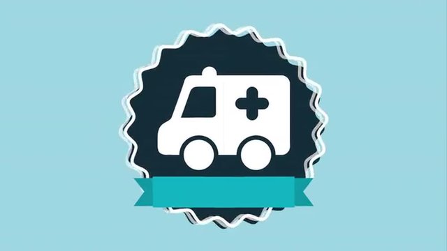 Ambulance icon design, Video Animation 