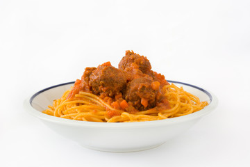 Spaghetti with meatballs

