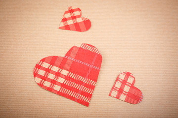 Valentines Day background with hearts. Text space