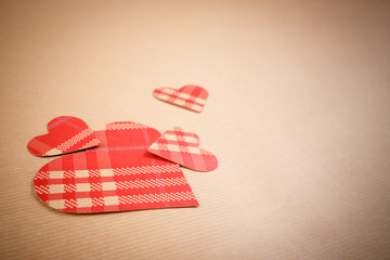 Valentines Day background with hearts. Text space