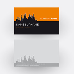 Vector Abstract city and buildings background. Business card